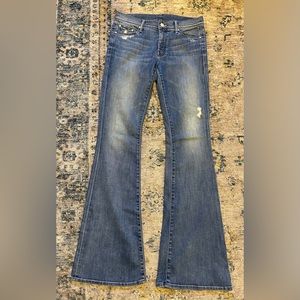 MOTHER denim Cruiser, flare, mid rise, size 28.